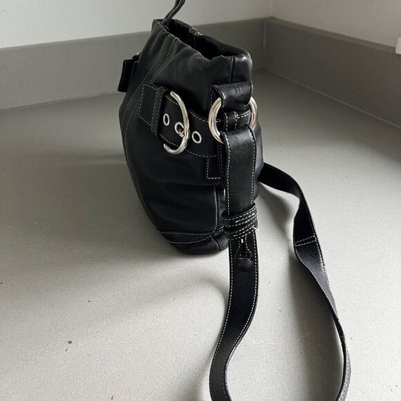 Coach Legacy Soho Black Leather M1S-9186 Tote Shoulder Bag Vintage - Picture 5 of 14